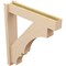 Ekena Millwork 6-in W x 30-in D x 34-in H Balboa Block Rough Cedar Woodgrain TimberThane Outlooker, Primed Tan OUTUR060X30X34BOA44RCPR - alternate 2